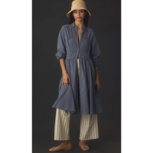Pilcro Corset Shirt Dress - New Small - Picture 1 of 5
